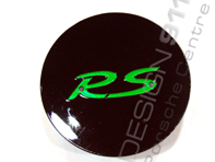 Wheel Cap "GT3 RS " BLACK with GREEN Logo for Porsche